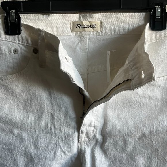 NWT Madewell High-Rise Denim Shorts in Tile White Size 32 - Picture 8 of 13